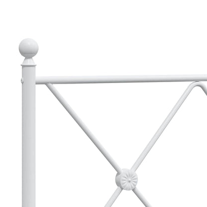 Testiera di Ricambio in Metallo Bianco 193 cm