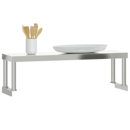 Ripiano per Tavolo da Lavoro 110x30x35 cm in Acciaio Inox