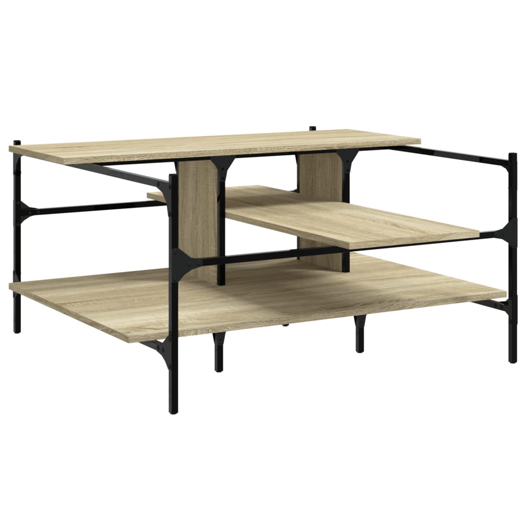 Tavolino Salotto Rovere Sonoma 100x100x48,5cm LegnoÂ Multistrato