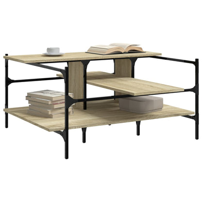 Tavolino Salotto Rovere Sonoma 100x100x48,5cm LegnoÂ Multistrato