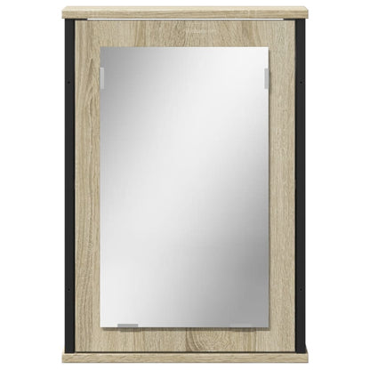 Mobile Bagno con Specchio Rovere Sonoma 42x12x60 cm Multistrato