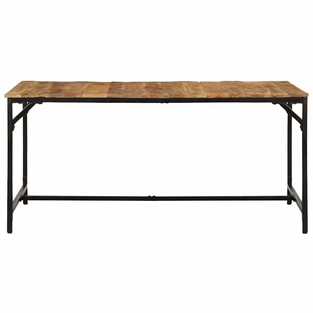 Tavolo da Pranzo 160x80x75 cm in Legno Massello di Mango Grezzo