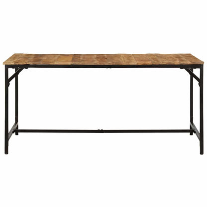 Tavolo da Pranzo 160x80x75 cm in Legno Massello di Mango Grezzo