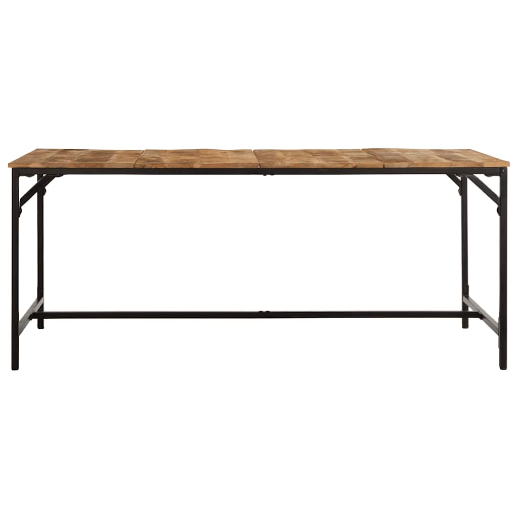 Tavolo da Pranzo 180x90x75 cm in Legno Massello di Mango Grezzo