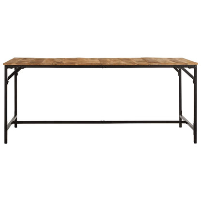 Tavolo da Pranzo 180x90x75 cm in Legno Massello di Mango Grezzo