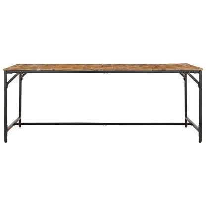 Tavolo da Pranzo 200x100x75cm in Legno Massello di Mango Grezzo
