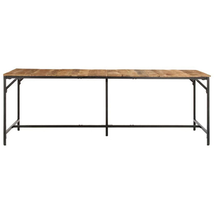 Tavolo da Pranzo 220x90x75 cm in Legno Grezzo Massello di Mango