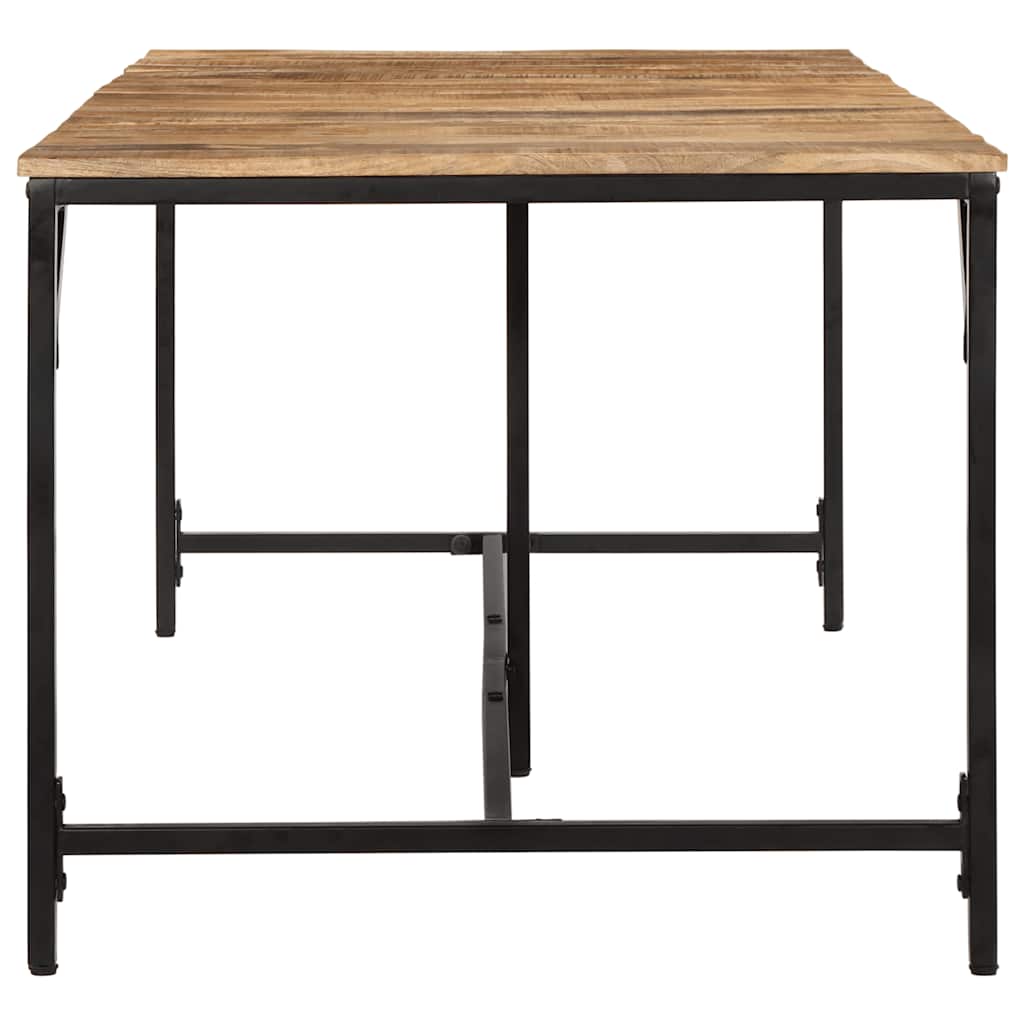 Tavolo da Pranzo 220x90x75 cm in Legno Grezzo Massello di Mango