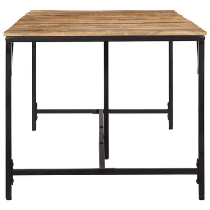 Tavolo da Pranzo 220x90x75 cm in Legno Grezzo Massello di Mango