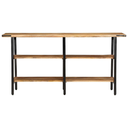 Tavolo Consolle 140x35x70 cm in Legno Massello di Mango