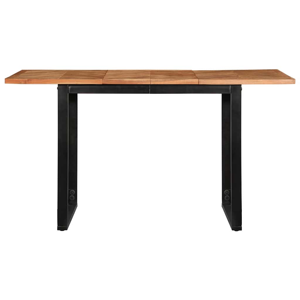 Tavolo da Pranzo 140x70x75 cm in Legno Massello di Acacia