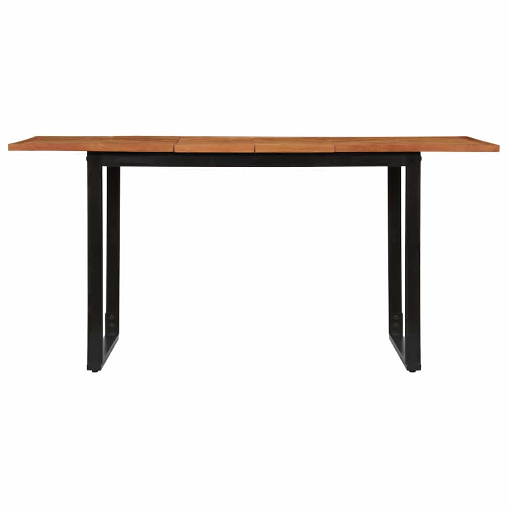 Tavolo da Pranzo 160x80x75 cm in Legno Massello di Acacia