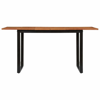 Tavolo da Pranzo 160x80x75 cm in Legno Massello di Acacia