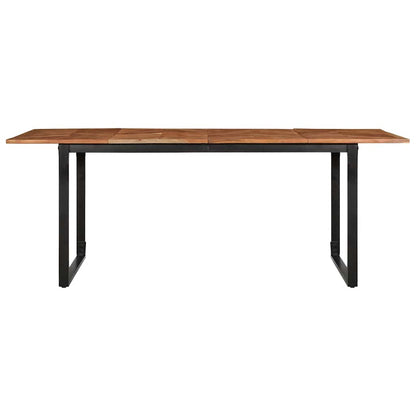 Tavolo da Pranzo 200x100x75 cm in Legno Massello di Acacia