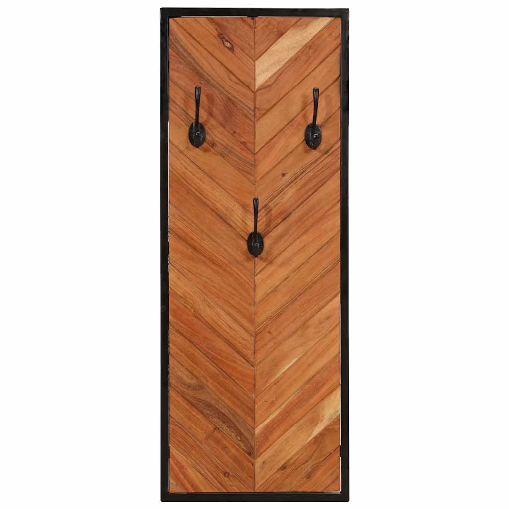Appendiabiti 2 pz 35x1x90 cm in Legno Massello di Acacia