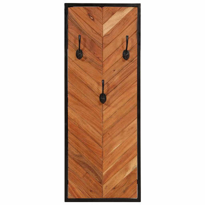 Appendiabiti 2 pz 35x1x90 cm in Legno Massello di Acacia