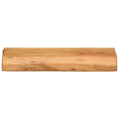 Mensole da Parete 2 pz 30x20x3,5 cm in Legno Massello di Acacia