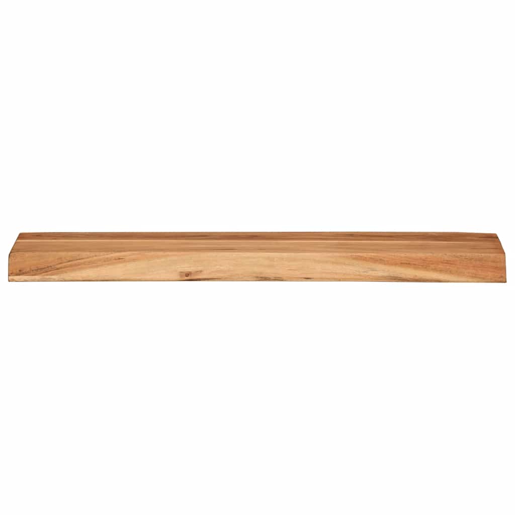 Mensole da Parete 2 pz 60x20x3,5 cm in Legno Massello di Acacia