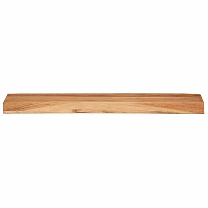 Mensole da Parete 2 pz 60x20x3,5 cm in Legno Massello di Acacia