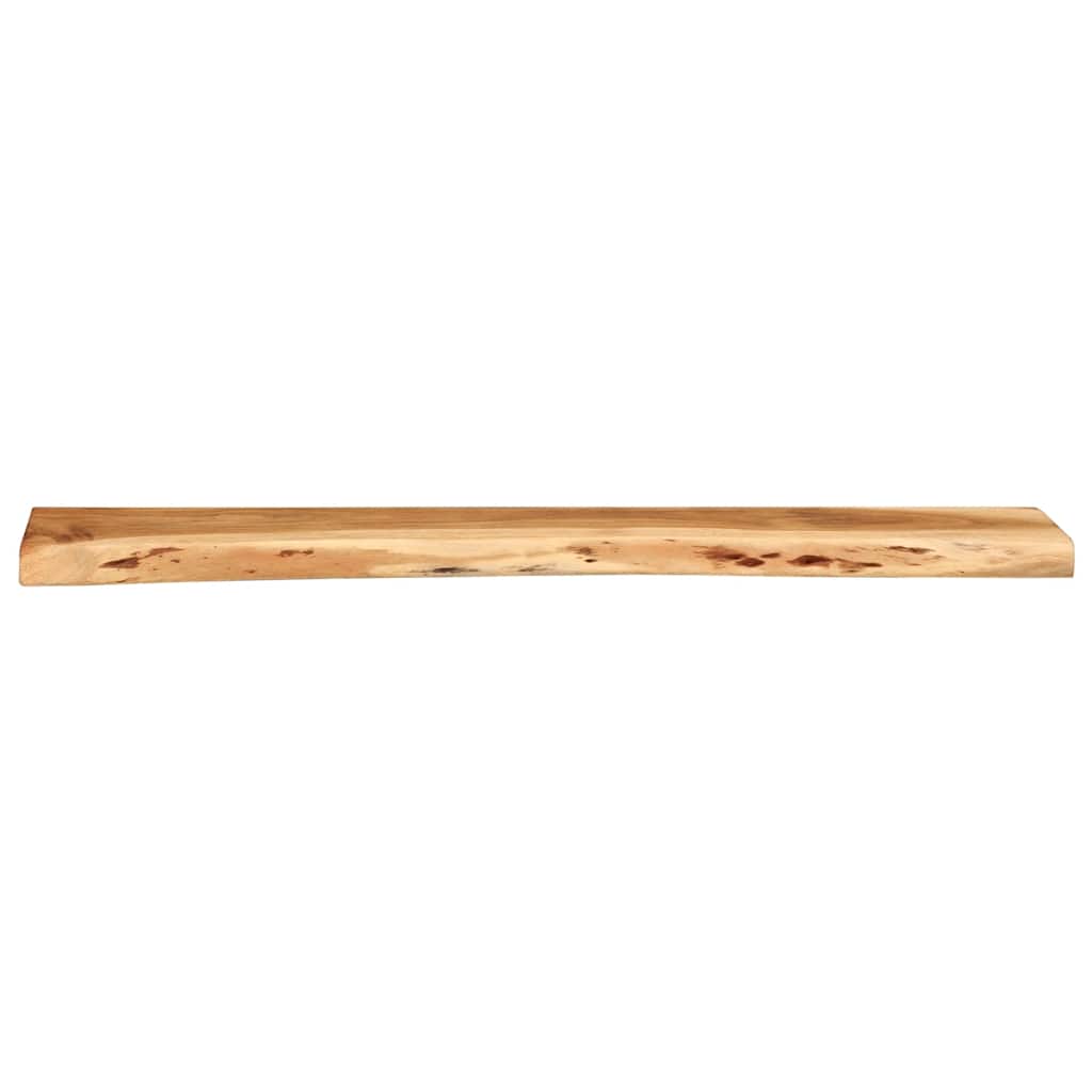 Mensole da Parete 2 pz 100x20x3,5cm in Legno Massello di Acacia