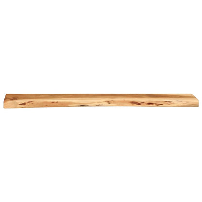 Mensole da Parete 2 pz 100x20x3,5cm in Legno Massello di Acacia