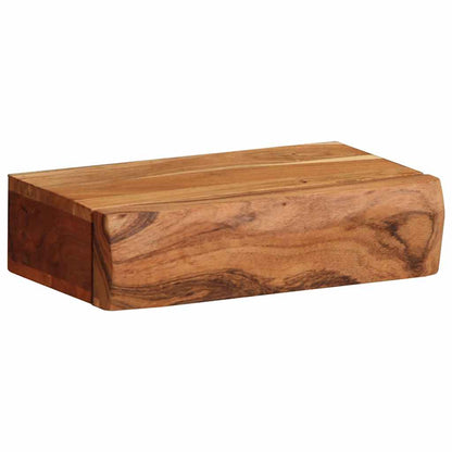 Mensole da Parete 2 pz 30x17x8 cm in Legno Massello di Acacia