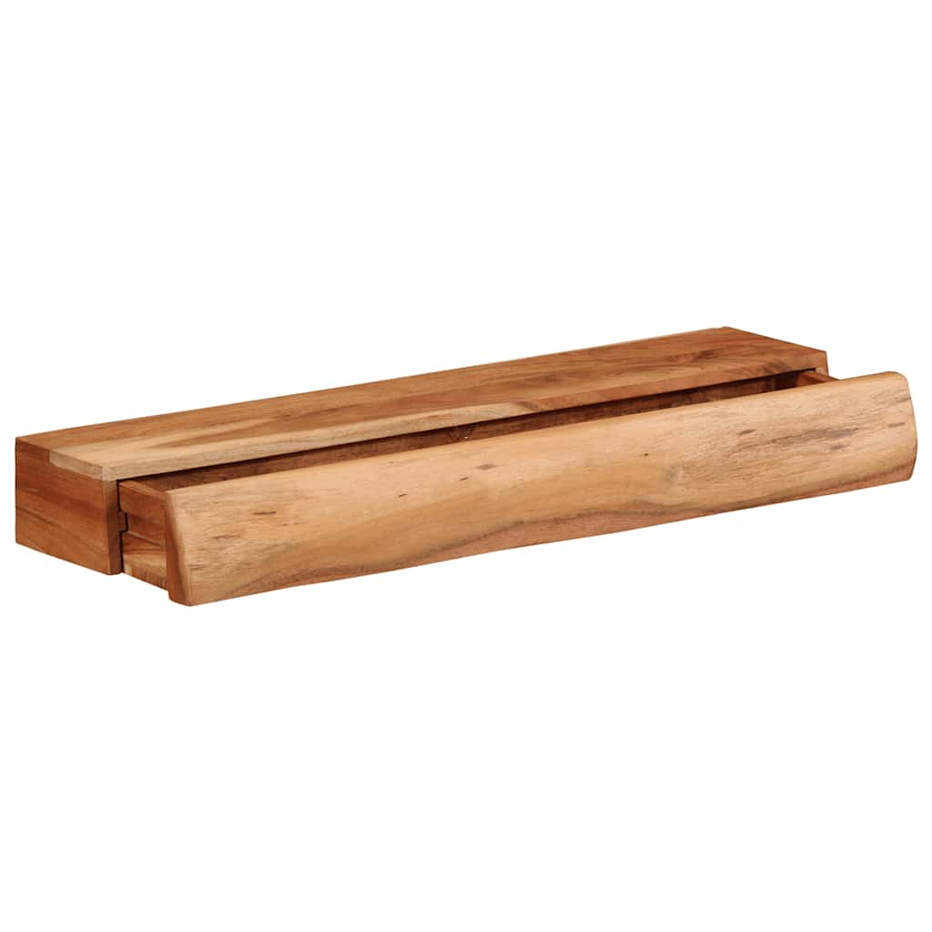 Mensole da Parete 2 pz 60x17x8 cm in Legno Massello di Acacia