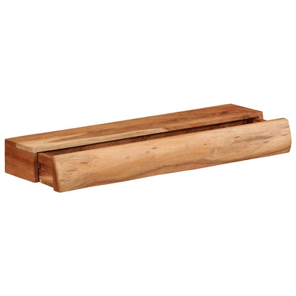 Mensole da Parete 2 pz 60x17x8 cm in Legno Massello di Acacia