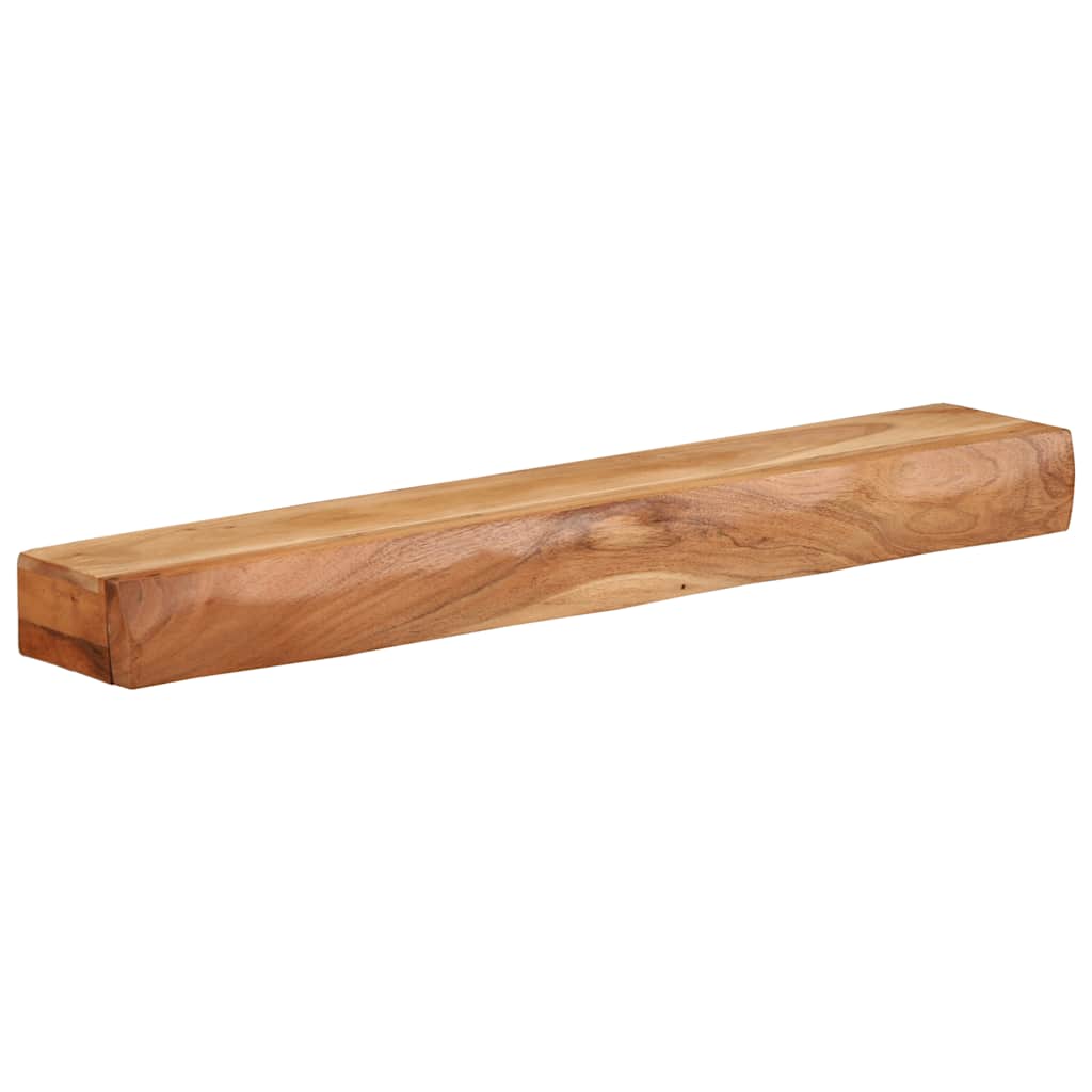 Mensole da Parete 2 pz 80x17x8 cm in Legno Massello di Acacia