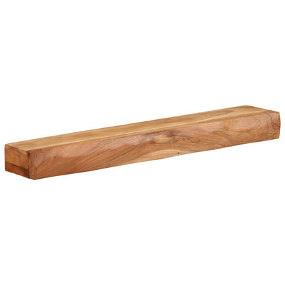 Mensole da Parete 2 pz 80x17x8 cm in Legno Massello di Acacia