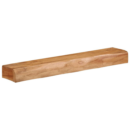 Mensole da Parete 2 pz 80x17x8 cm in Legno Massello di Acacia