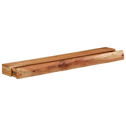 Mensole da Parete 2 pz 100x17x8 cm in Legno Massello di Acacia