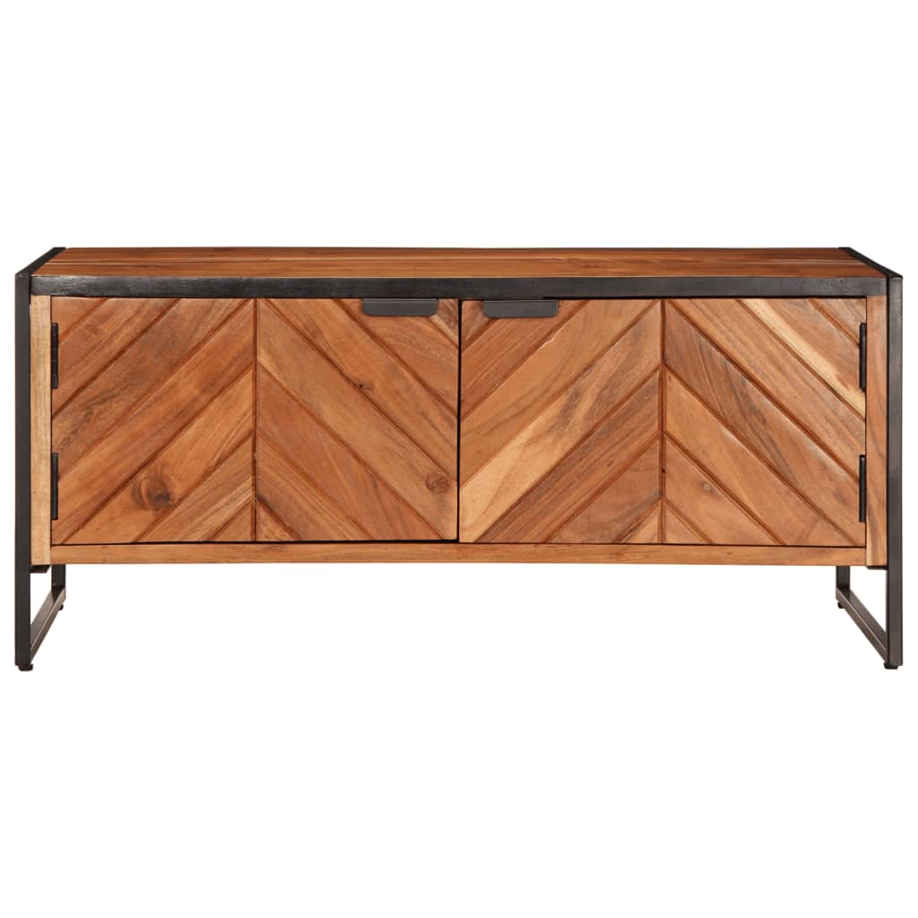 Tavolino da Salotto 90x55x40 cm in Legno Massello di Acacia