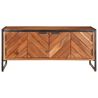 Tavolino da Salotto 90x55x40 cm in Legno Massello di Acacia