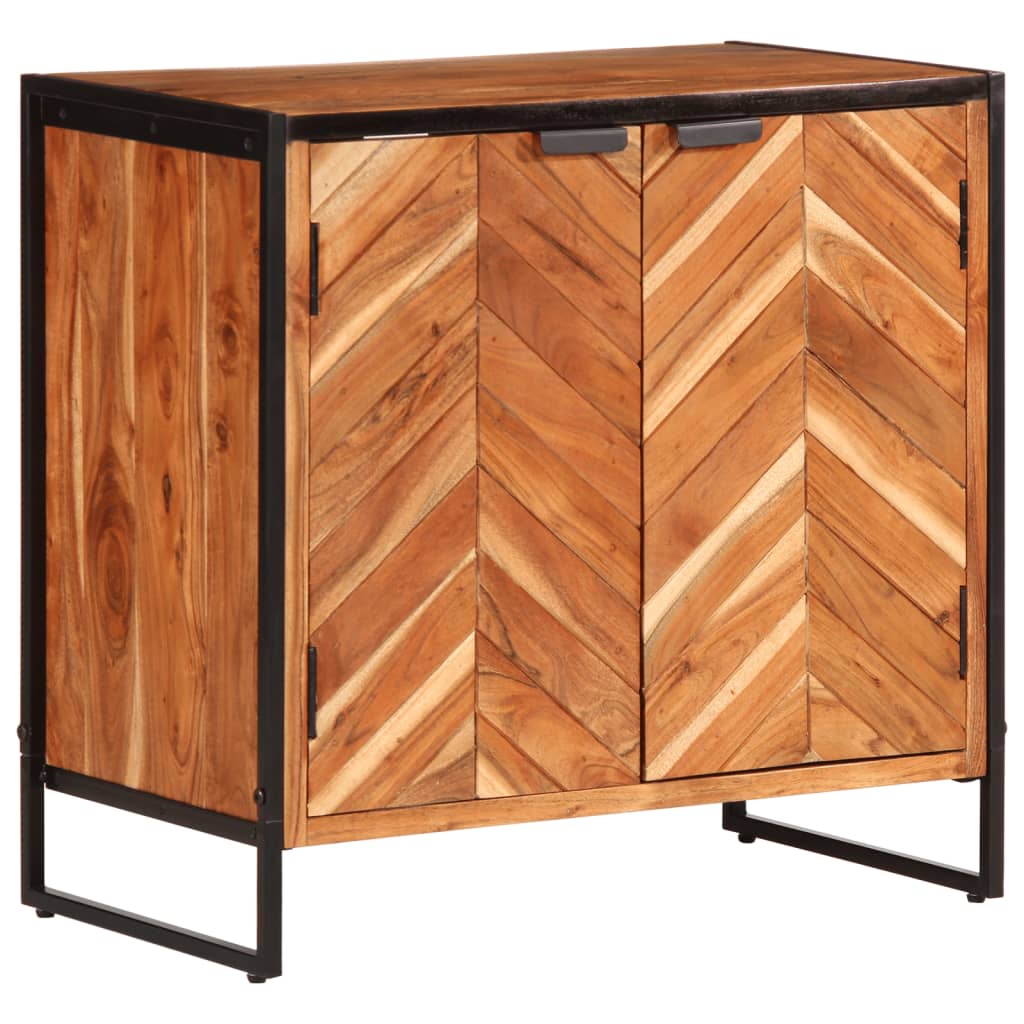 Scarpiera 67x38x65 cm in Legno Massello di Acacia