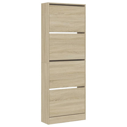 Scarpiera Rovere Sonoma 60x21x163,5 cm in Legno Multistrato