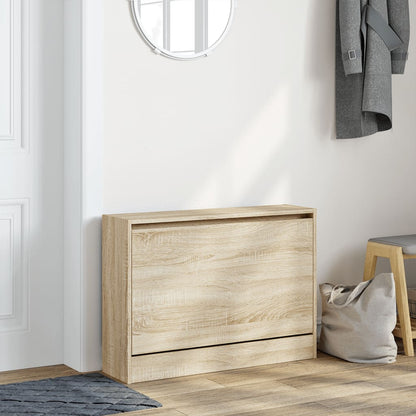 Scarpiera Rovere Sonoma 80x21x57 cm in Legno Multistrato