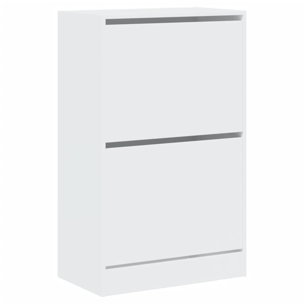 Scarpiera Bianca 60x34x96,5 cm in Legno Multistrato