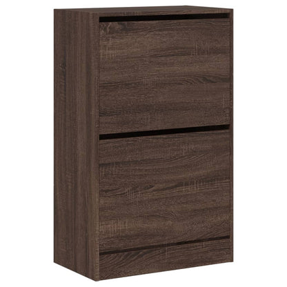 Scarpiera Rovere Marrone 60x34x96,5 cm in Legno Multistrato