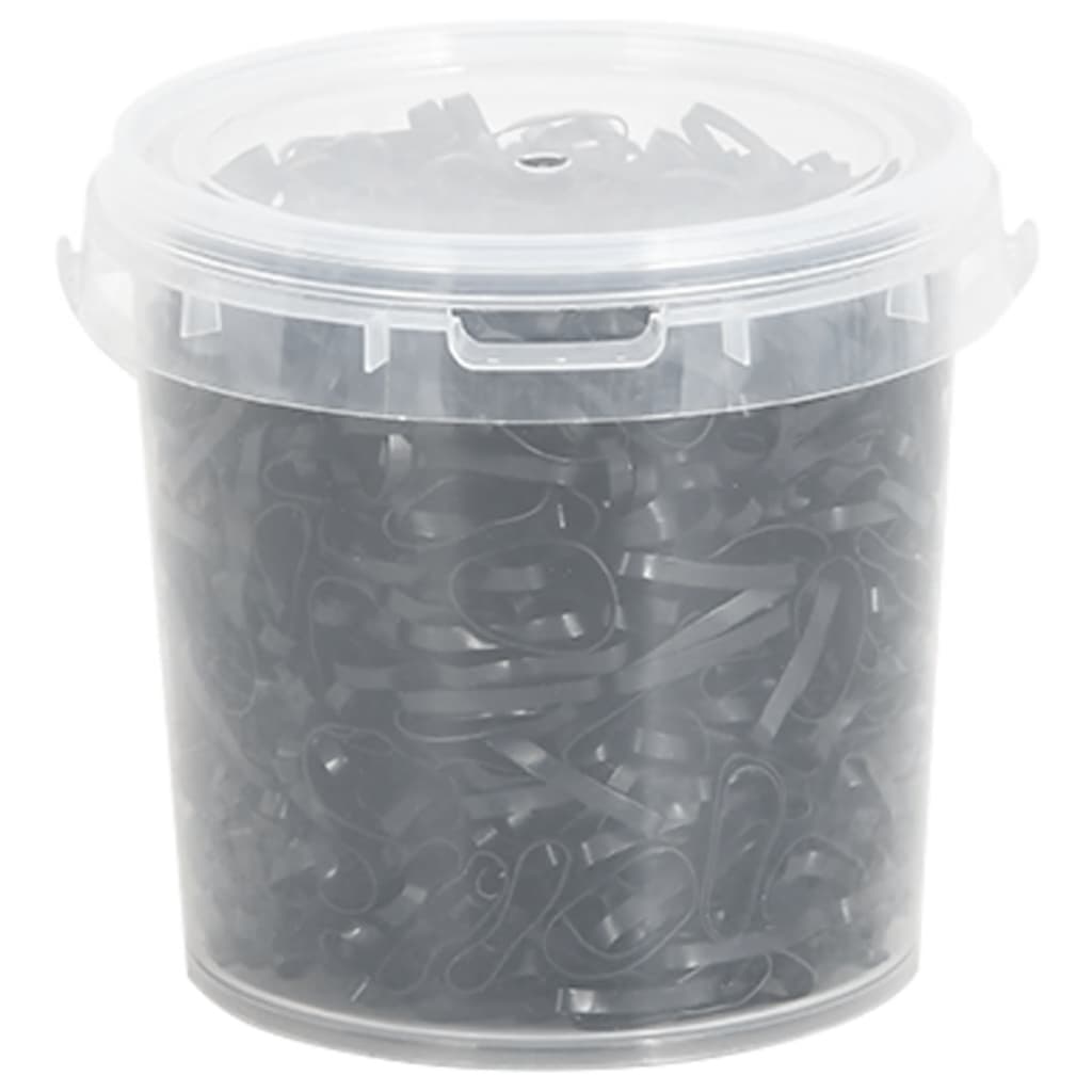 Elastici per Trecce Cavallo 1500 pz Neri in Silicone