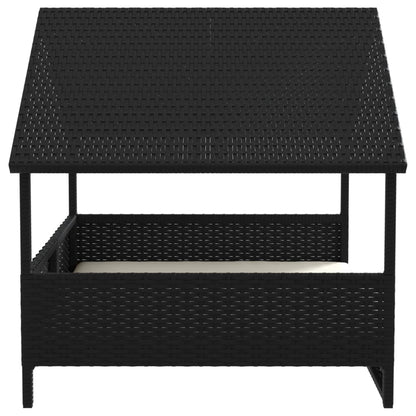Cuccia per Cani con Cuscino in Polyrattan