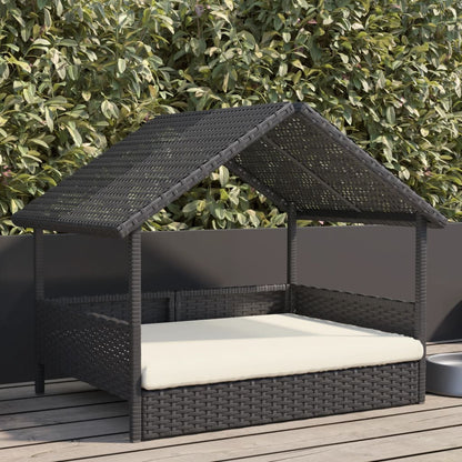 Cuccia per Cani con Cuscino in Polyrattan
