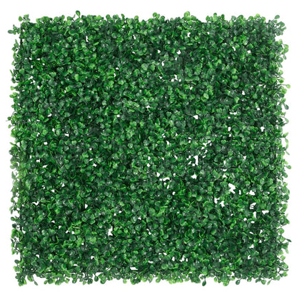 Recinzione Foglie Arbusti ArtificialiÃ‚Â 24 pz Verde 50x50 cm