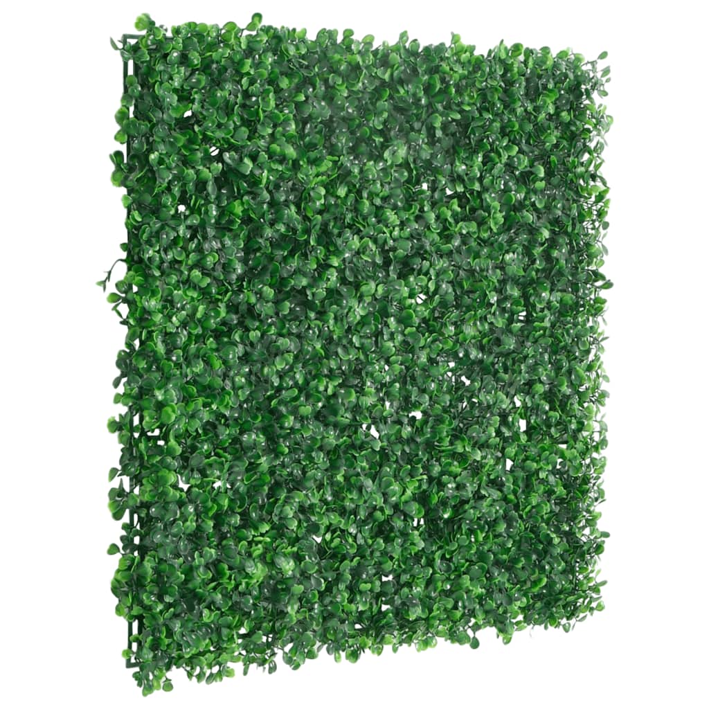 Recinzione Foglie Arbusti ArtificialiÃ‚Â 24 pz Verde 50x50 cm