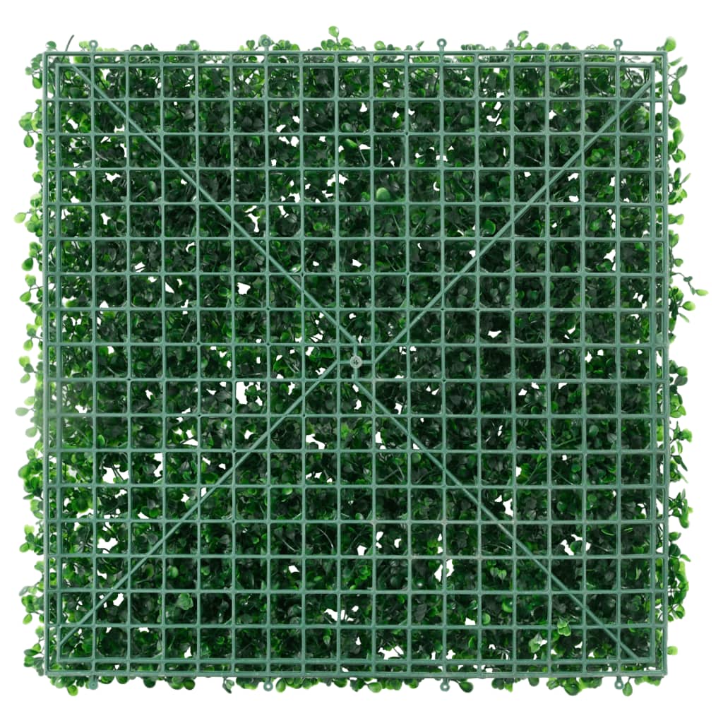 Recinzione Foglie Arbusti ArtificialiÃ‚Â 24 pz Verde 50x50 cm