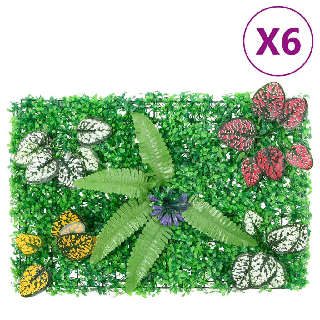 Â Recinzione Piante ArtificialiÂ 6 pz Verde 40x60 cm