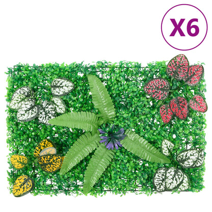 Â Recinzione Piante ArtificialiÂ 6 pz Verde 40x60 cm