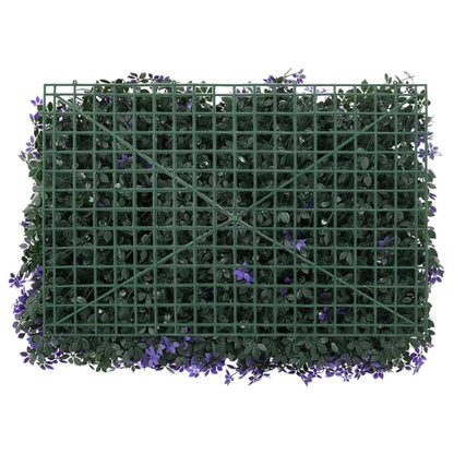  Recinzione Foglie Artificiali 6 pz Viola 40x60 cm