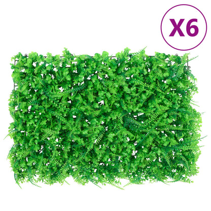 Ã‚Â Recinzione Foglie Felce ArtificialiÃ‚Â 6 pz Verde 40x60 cm