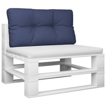 Cuscino per Pallet Blu Marino 80x40x12 cm in Tessuto